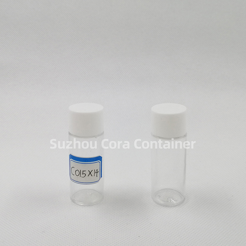 15ml Neck Size 14mm Pet Plastic Cosmetic Bottle with Screwing Cap