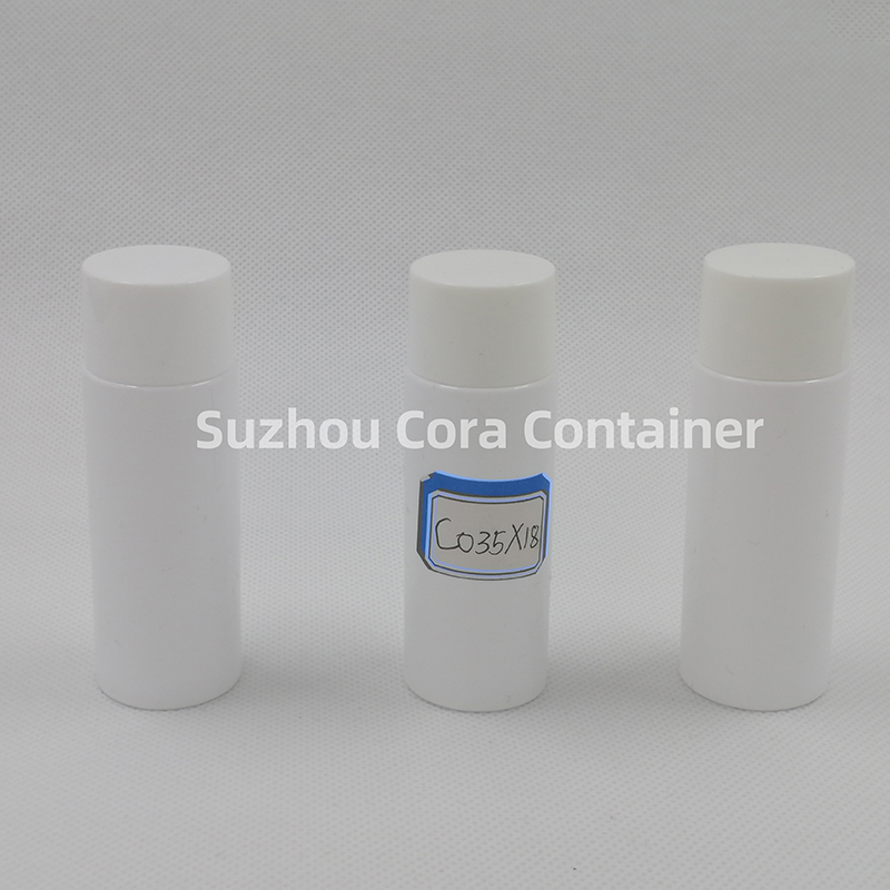 35ml Neck Size 18mm Pet Plastic Cosmetic Bottle with Screwing Cap