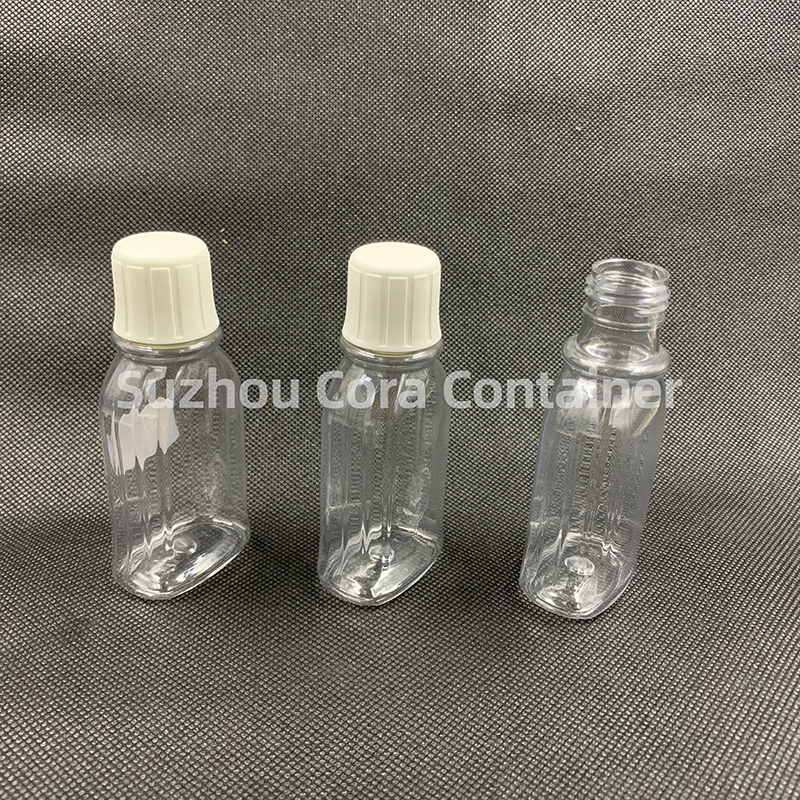 90ml Neck Size 24mm Pet Plastic Cosmetic Bottle with Screwing Cap