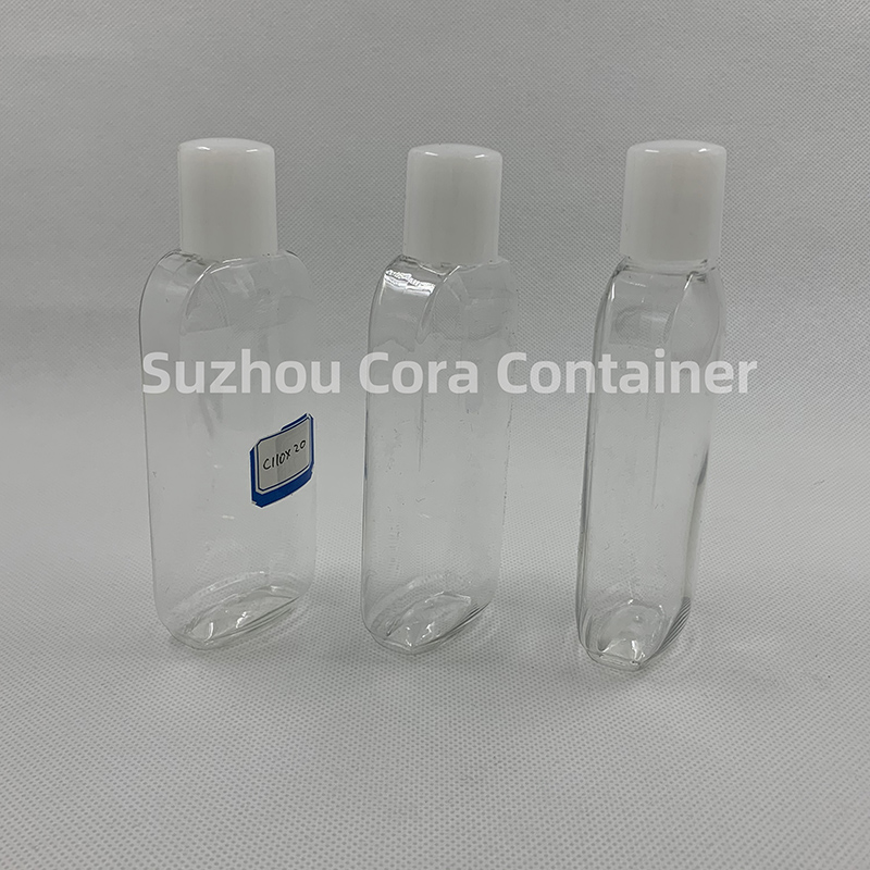 110ml Neck Size 20mm Pet Plastic Cosmetic Bottle with Screwing Cap
