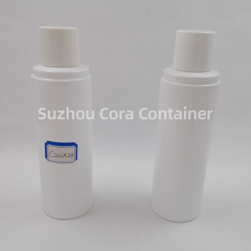 220ml Neck Size 24mm Pet Plastic Cosmetic Bottle with Screwing Cap