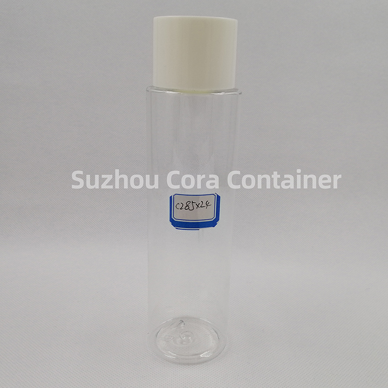 285ml Neck Size 24mm Pet Plastic Cosmetic Bottle with Screwing Cap