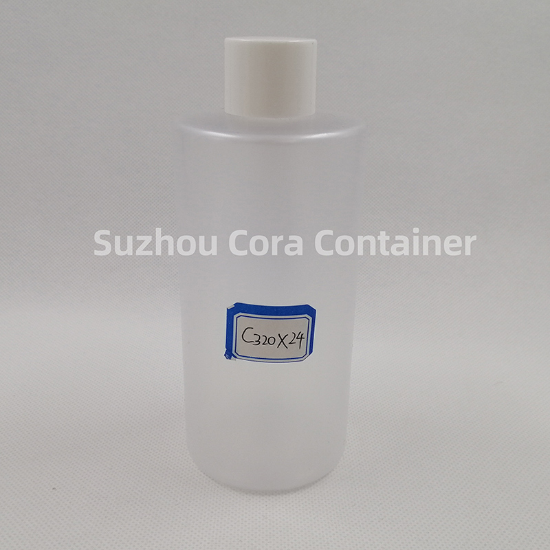 320ml Neck Size 24mm Pet Plastic Cosmetic Bottle with Screwing Cap